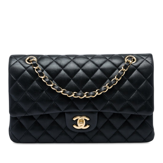 Chanel Classic Double Flap Medium Black Lambskin