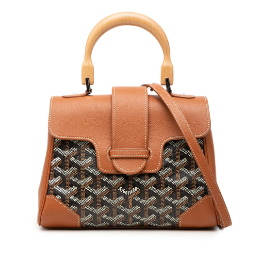 Goyard Saigon Souple Mini Brown Coated Canvas