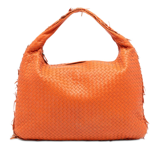Bottega Veneta Veneta Hobo Large Orange Nappa Leather