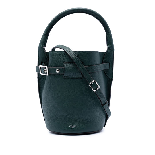 Celine Big Bag Bucket Nano Green Calfskin