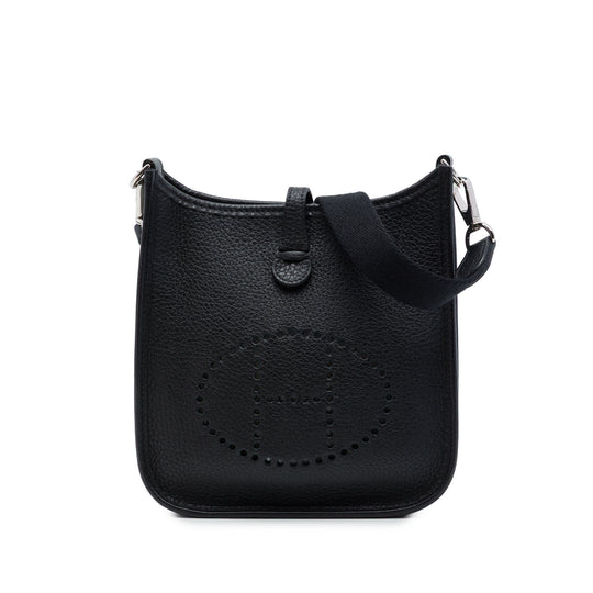 Hermès Evelyne I 16 Black Clemence Calfskin