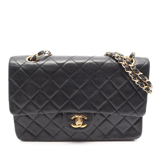 Chanel Classic Double Flap Medium Black Lambskin