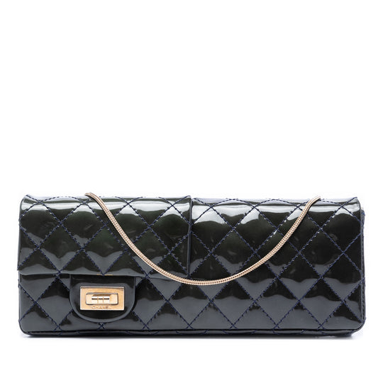 Chanel Reissue Reversible 2.55 Flap Blue Patent Leather