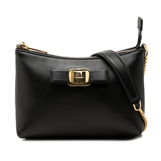 Ferragamo Vara Bow Mini Black Calfskin
