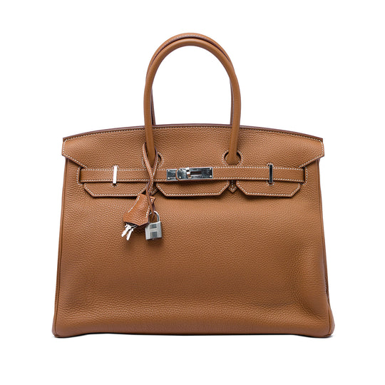 Hermès Birkin Retourne 35 Gold Togo Gold
