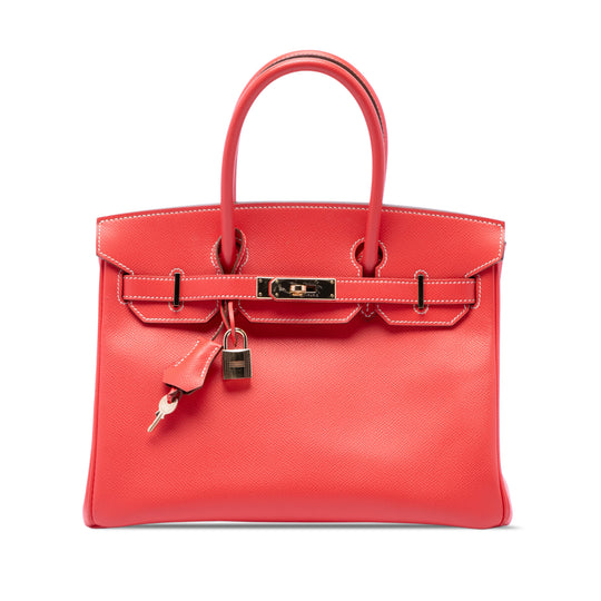 Hermès Birkin Retourne 30 Pink Epsom Calfskin
