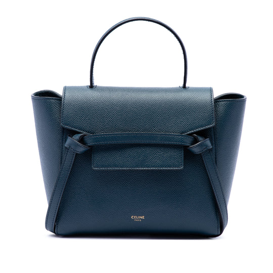 Celine Belt Bag Nano Blue Calfskin