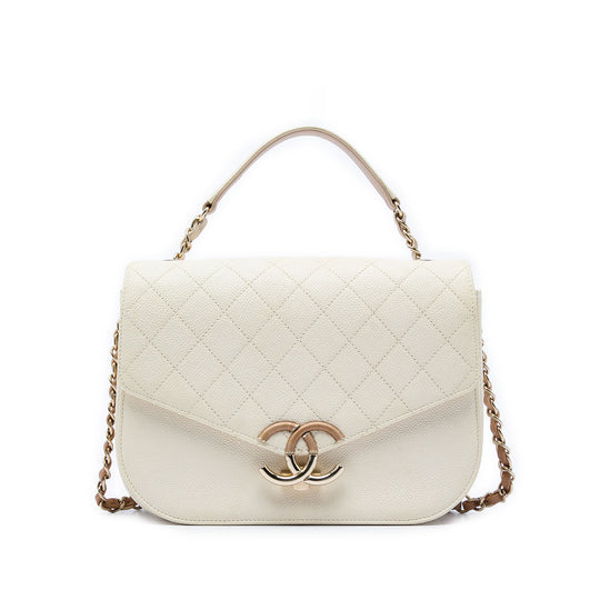Chanel Paris Cuba Medium White Caviar