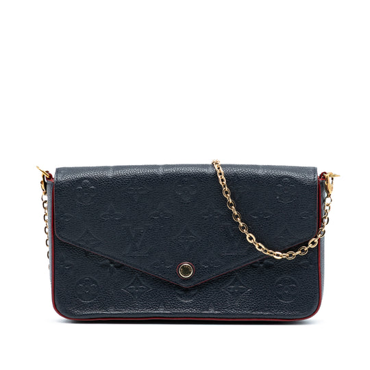 Louis Vuitton Pochette Felicie Blue Monogram Empreinte