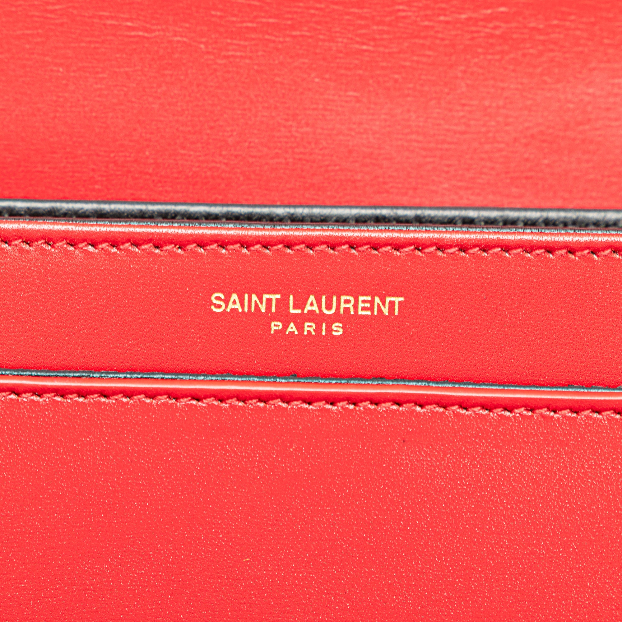 Yves Saint Laurent Solferino Small Red Leather