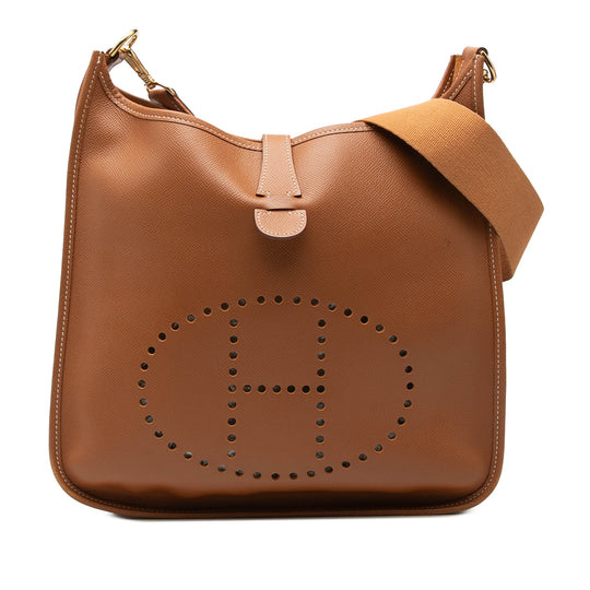 Hermès Evelyne 33 Brown Calfskin