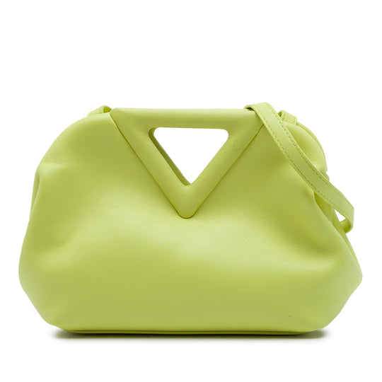 Bottega Veneta The Point Triangle Small Yellow Calfskin