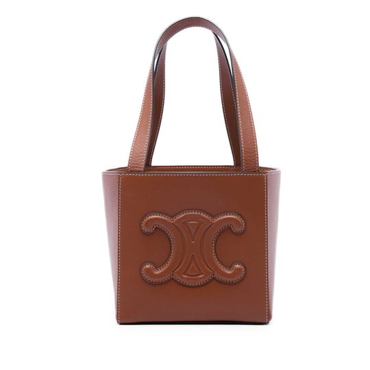 Celine Cuir Triomphe Cube Brown Calfskin