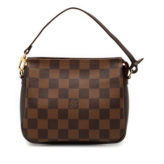 Louis Vuitton Trousse Pochette Damier Ebene Canvas