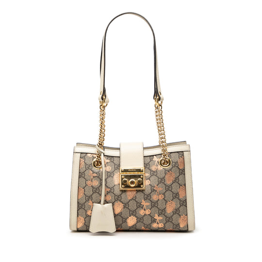 Gucci Padlock Tote Small Beige GG Supreme Canvas