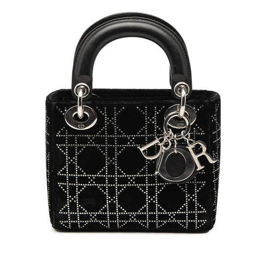 Dior Lady Dior Mini Black Velvet