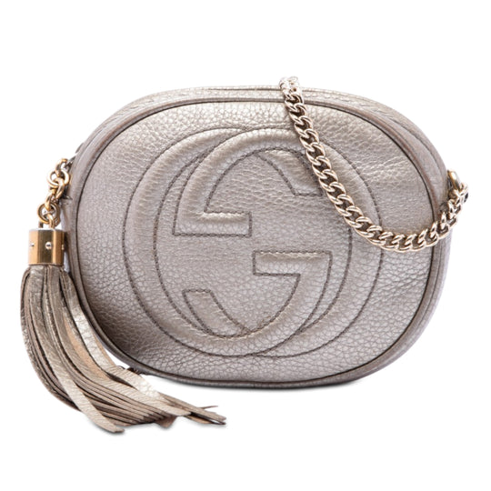 Gucci Soho Mini Gold Pebbled Calfskin