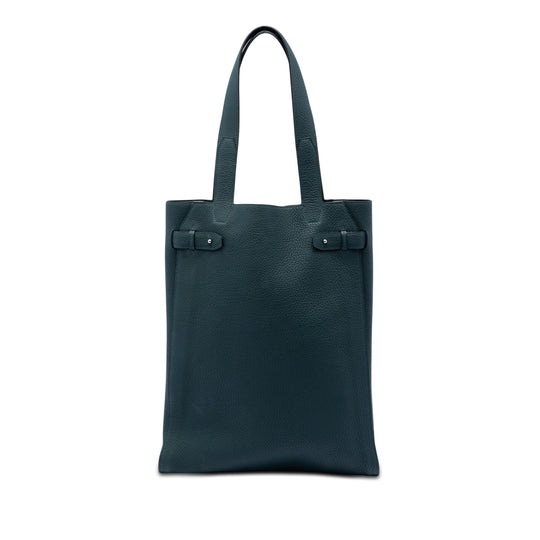 Hermès Cabas Vertige Tote Green Negonda Calfskin