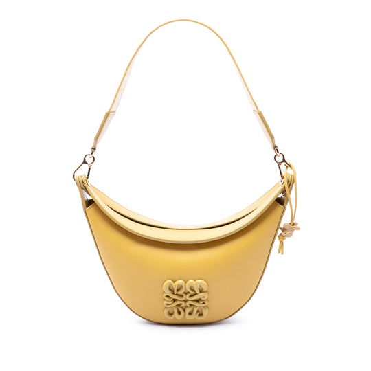 Loewe Anagram Luna Hobo Small Yellow Calfskin
