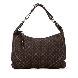 Louis Vuitton Manon MM Brown Mini Lin Monogram Canvas