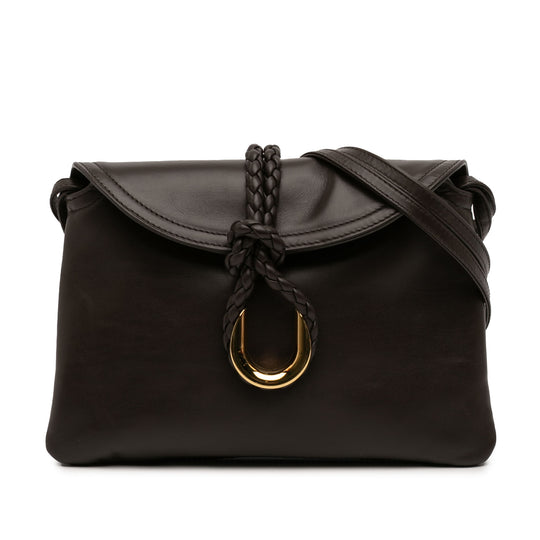 Bottega Veneta Liberta Brown Calfskin Gold