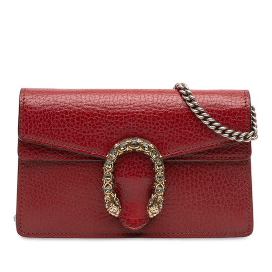Gucci Dionysus Mini Red Calfskin Silver