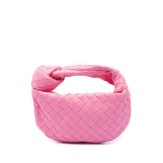 Bottega Veneta Mini Intrecciato Jodie Pink Nappa Leather