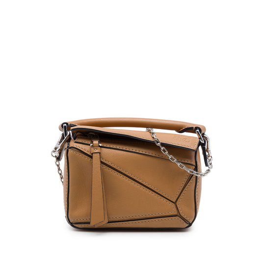 Loewe Puzzle Nano Brown Calfskin
