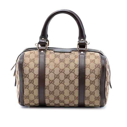 Gucci Joy Boston Small Beige Canvas