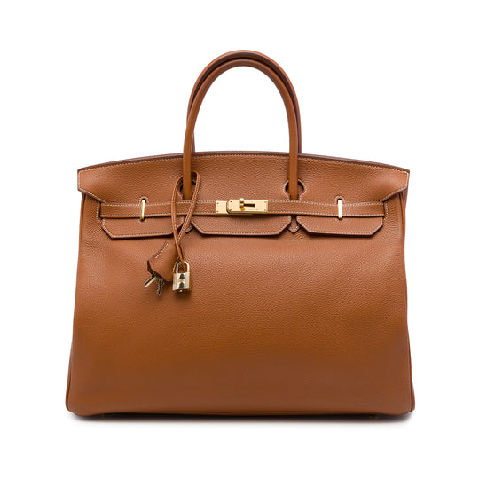 Hermès Birkin Retourne 40 Gold Togo Calfskin