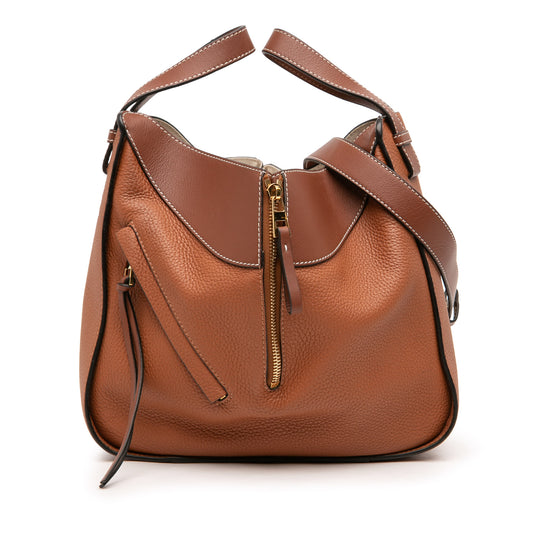 Loewe Hammock Small Brown Calfskin