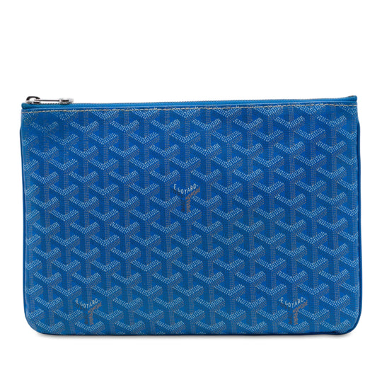 Goyard Senat MM Blue Coated Canvas