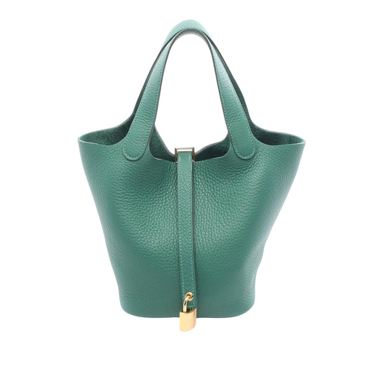 Hermès Picotin Lock 18 Green Clemence