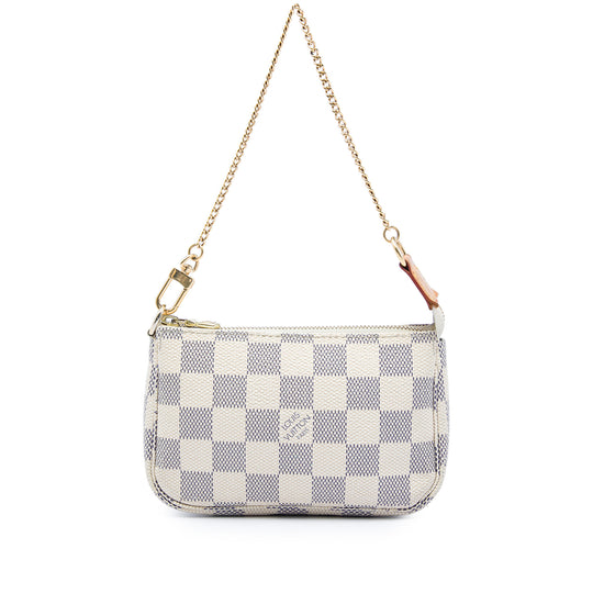 Louis Vuitton Mini Pochette Accessoires Damier Azur Canvas