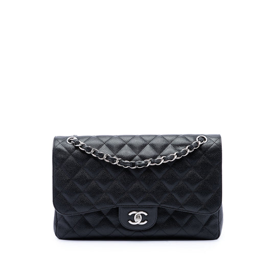 Chanel Classic Double Flap Jumbo Black Caviar