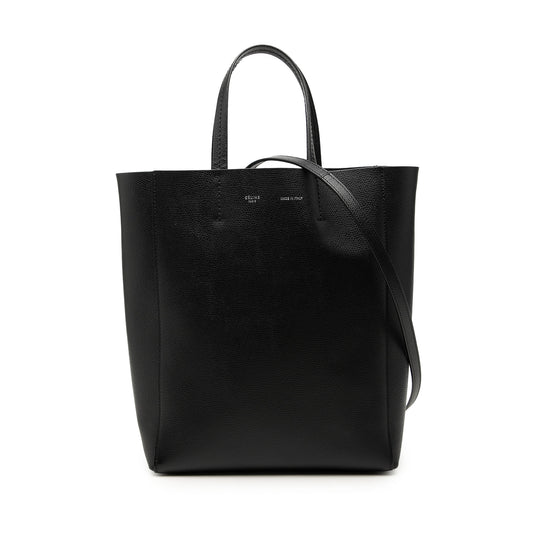 Celine Vertical Cabas Small Black Grained Calfskin