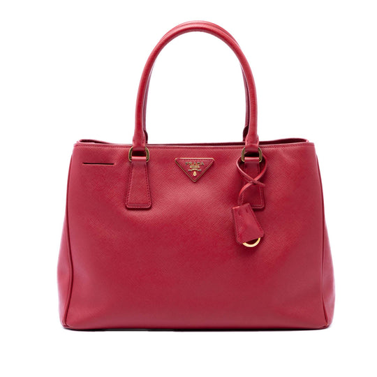 Prada Galleria Medium Red Saffiano Leather