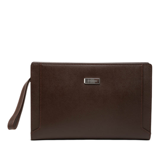Burberry Clutch Brown Calfskin