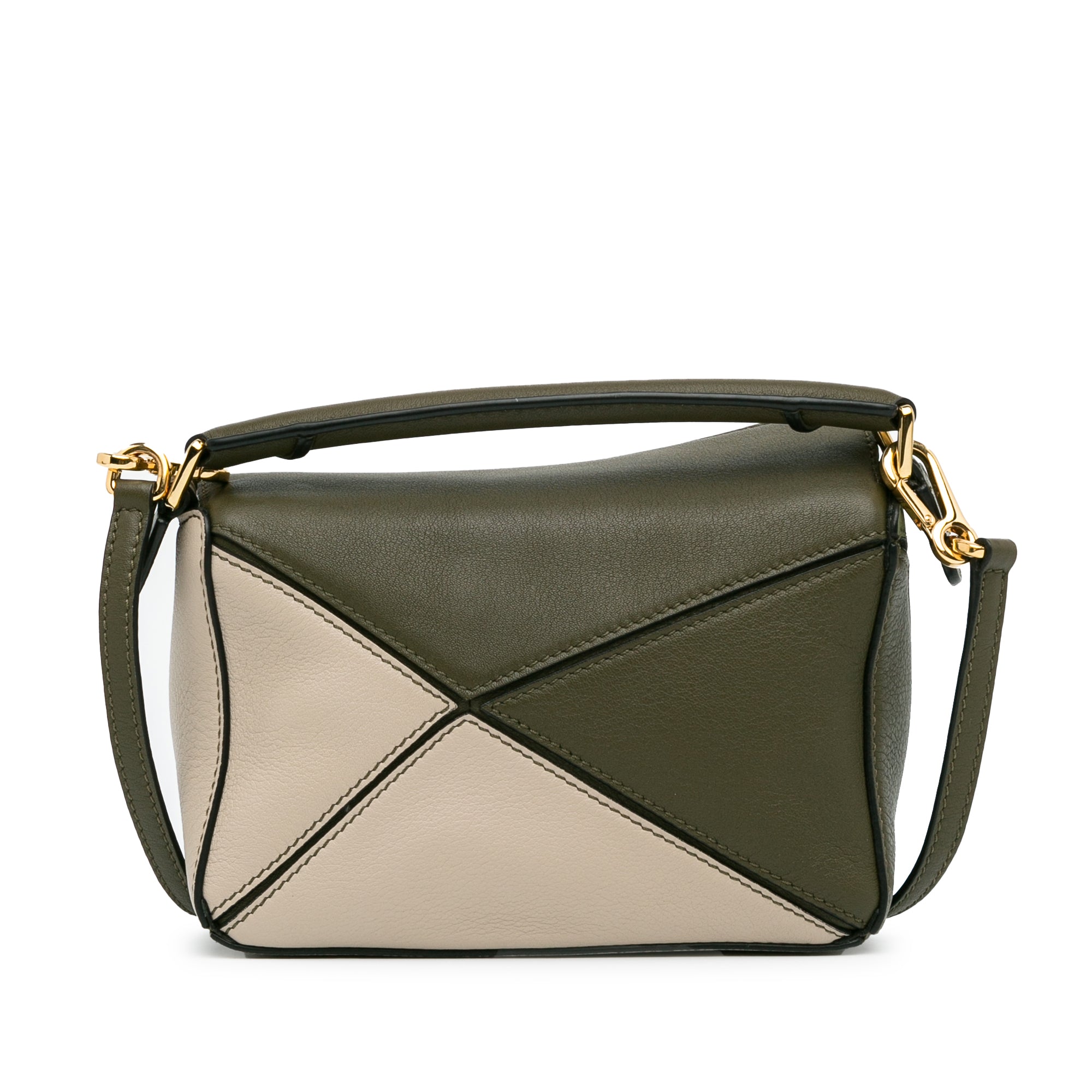 Loewe Puzzle Bag Mini Green Tricolor Calfskin