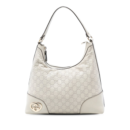 Gucci Guccissima Lovely White Calfskin