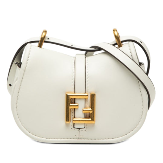 Fendi C’mon Mini White Calfskin
