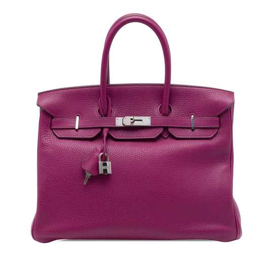 Hermès Birkin Retourne 35 Purple Togo Calfskin