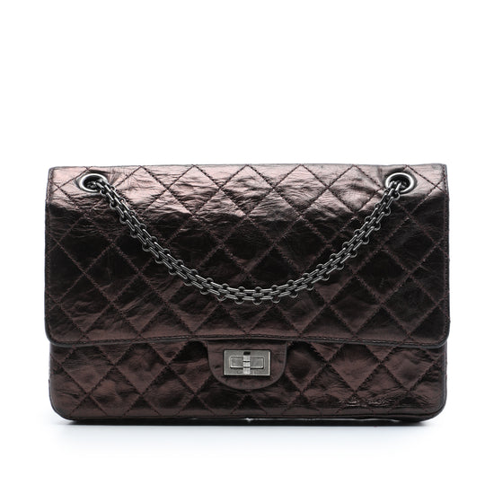 Chanel Reissue 2.55 Double Flap 226 Brown Aged Calfskin