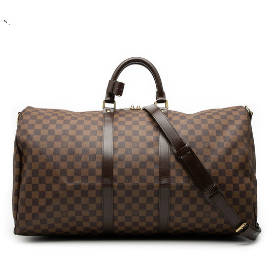 Louis Vuitton Keepall 55 Bandoulière Damier Ebene Canvas