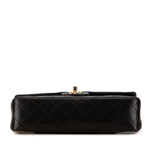 Chanel Classic Double Flap Medium Black Lambskin Gold