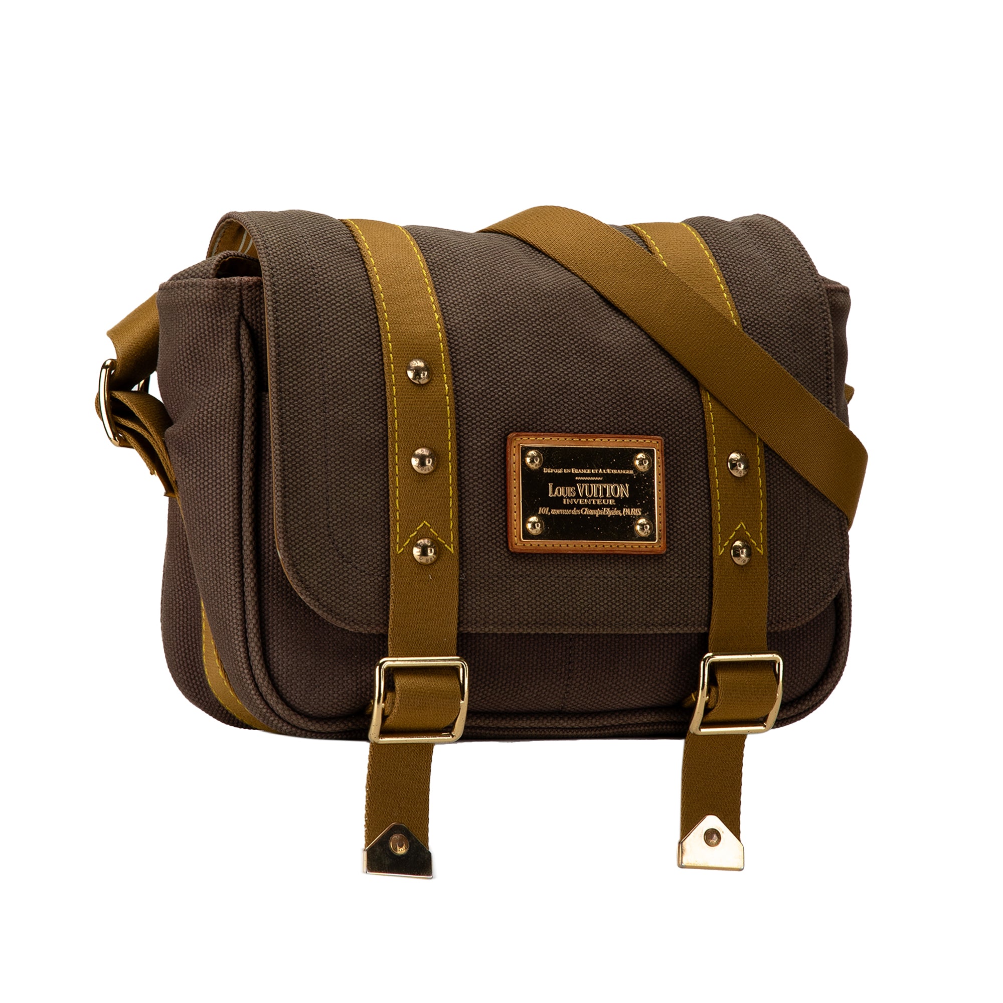 Louis Vuitton Antigua Besace PM Brown Canvas