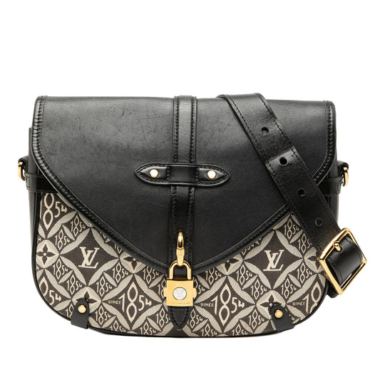 Louis Vuitton Since 1854 Neo Saumur MM Black Canvas