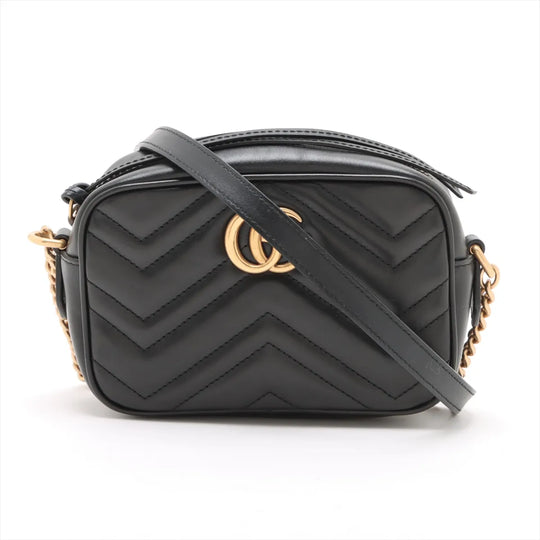 Gucci GG Marmont Black Leather