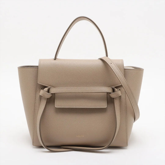 Celine Belt Bag Nano Beige Leather