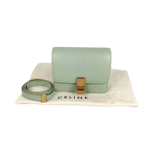 Celine Classic Box Small Green Calfskin